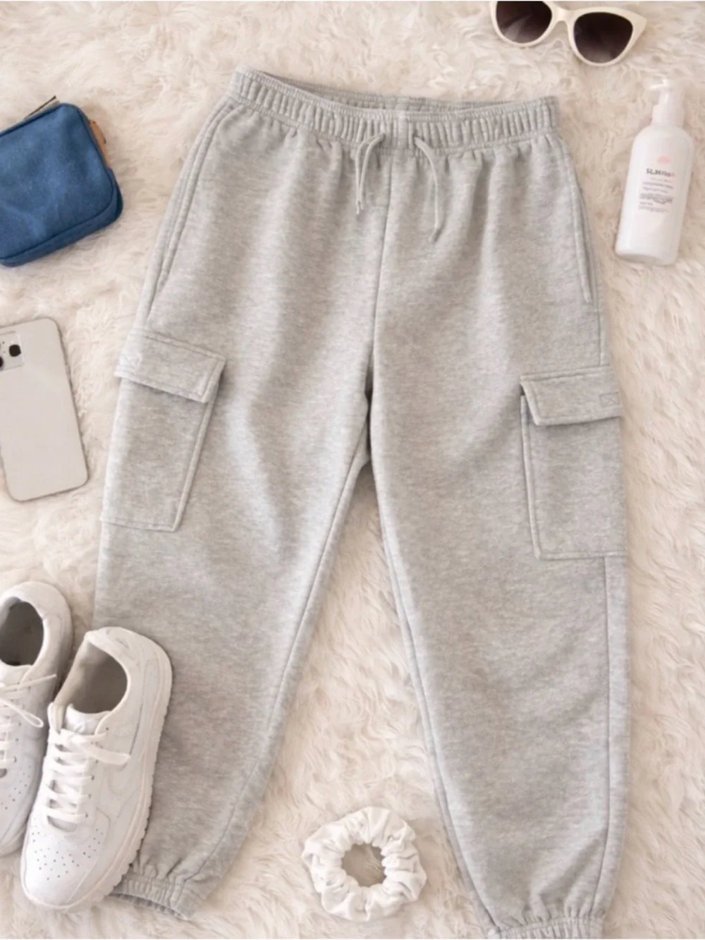 GAP Kids XL Sweatpants Bundle 2 Pair Gray Cargo Black Wide Leg